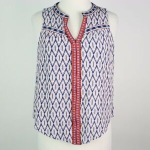 Market & Spruce Boho Aztec Top